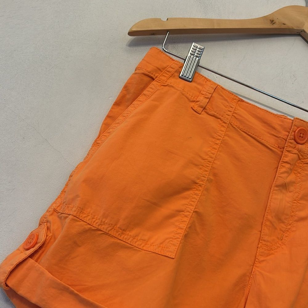 Sanctuary orange cuffed cargo shorts Size 27 New - Picture 3 of 10